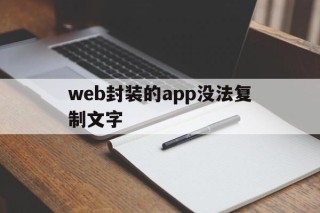 web封装的app没法复制文字的简单介绍