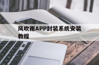 风吹雨APP封装系统安装教程的简单介绍