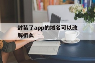 关于封装了app的域名可以改解析么的信息