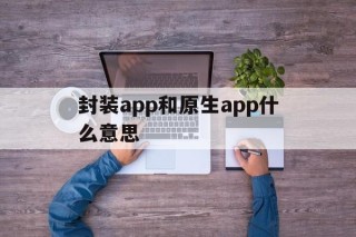 封装app和原生app什么意思的简单介绍