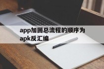 关于app加固总流程的顺序为apk反汇编的信息