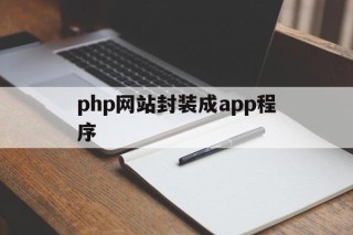 关于php网站封装成app程序的信息