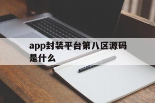 app封装平台第八区源码是什么的简单介绍